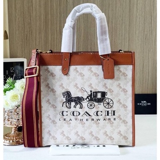 COACH C8461 Field Tote With Horse And Carriage Print