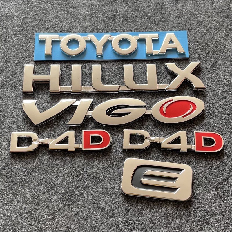 โลโก้-toyota-hilux-vigo-d4d-e-จำนวน-6-ชิ้น