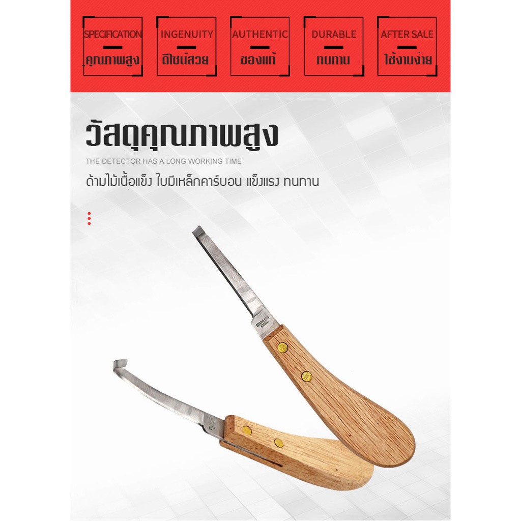 แต่งกีบเท้าสัตว์-1ชิ้น-มีดแต่งกีบ-อุปกรณ์สำหรับตัดแต่งกีบเท้าสัตว์-วัว-โค-แพะ-แกะ-ม้า