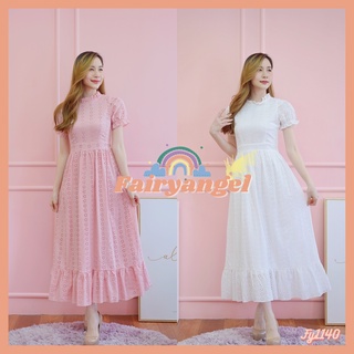 fairyangelstore-เดรสลูกไม้คอระบายแขนจั๊ม (FY1140) #พร้อมส่ง #เดรสทำงาน #เดรสแฟชั่น #เดรสสวย #เดรสออกงาน #เดรสผู้หญิง