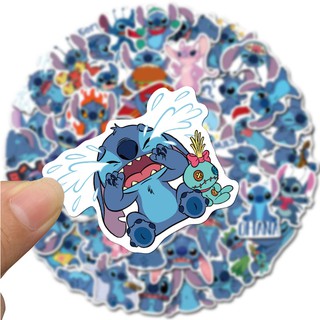 ภาพขนาดย่อของสินค้าสติกเกอร์พิมพ์ลายการ์ตูน Stitch แบบกันน้ําสําหรับติดกระเป๋าเดินทาง