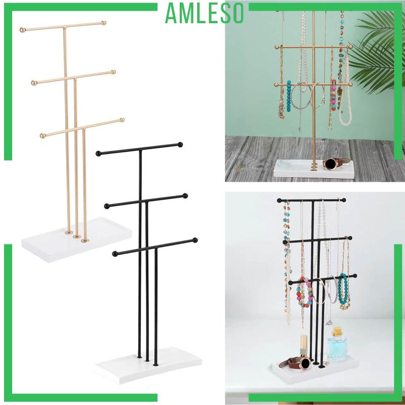 amleso-ชั้นวางเครื่องประดับ-สร้อยคอ-สร้อยข้อมือ-แบบตั้งโต๊ะ-สําหรับบ้าน-และขายปลีก