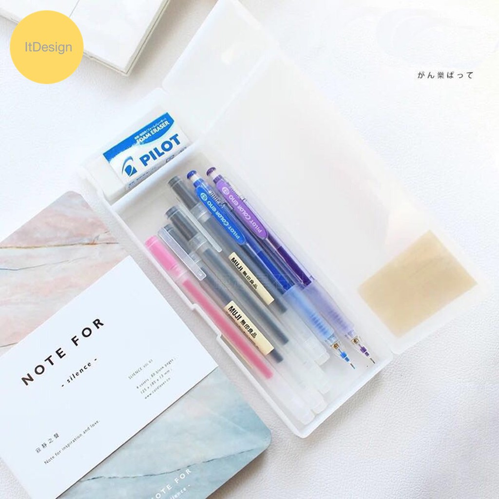 กล่องดินสอ-ปากกา-พร้อมส่ง-เครื่องเขียน-กล่องเก็บ-และชั้นเก็บเครื่องเขียน-สามารถเก็บชุดอุปกรณ์งานเขียนได้