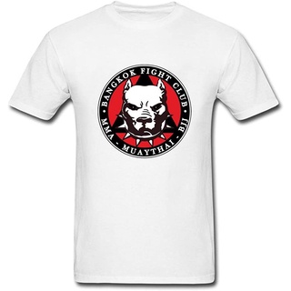 เสื้อยืดวินเทจ100%cotton เสื้อ ยืด ผ้า มัด ย้อม MMA Muay Thai BJJ-Bangkok Fight Club Mens Tee Shirts men เสื้อ ยืด ผู้ชา