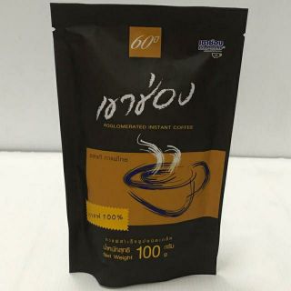 Khao Shong กาแฟสำเร็จรูปชนิดเกล็ด เขาช่อง 100 กรัม (สีน้ำตาล)