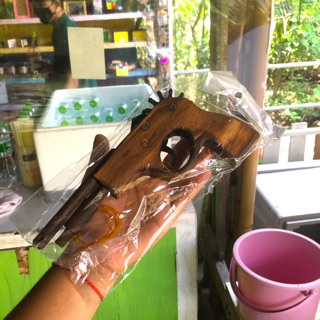 [พร้อมส่ง] ปืนไม้ ปืนหนังสติ๊กไม้ พร้อมยิง