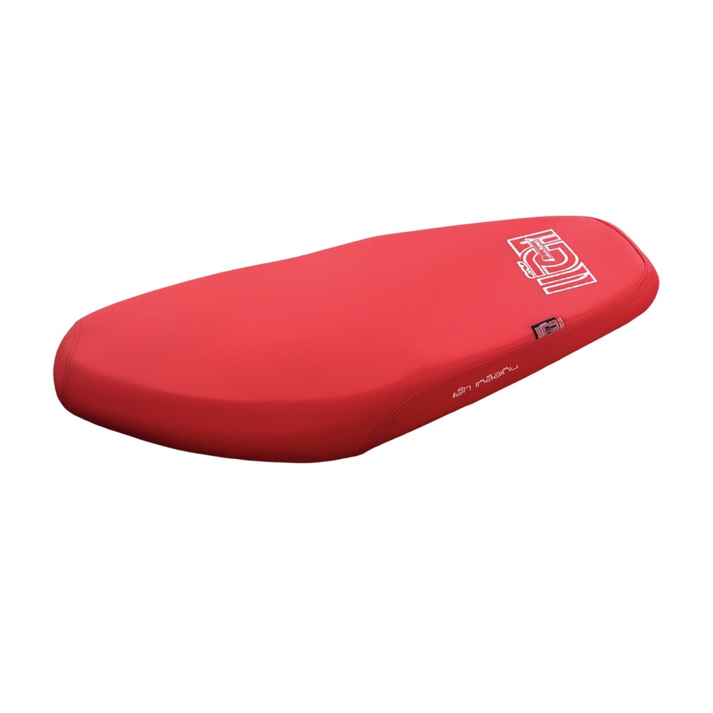 เบาะมอเตอร์ไซค์-wave-125-r-s-สีแดงสด-โลโก้เเอ๊ก