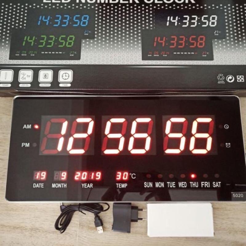 นาฬิกาดิจิตอล-hb5020-49x23x3cm-นาฬิกา-ตั้งโต๊ะ-led-digital-clock-นาฬิกาแขวน-นาฬิกาตั้งโต๊ะ-นาฬิกา-led-รุ่น-5020