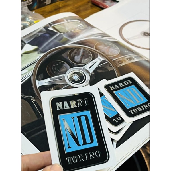 สติ๊กเกอร์ sticker Nardi ITALY แท้ รุ่นใหม่ แบบโปร่งแสง ขนาดตามรูป งาน ...