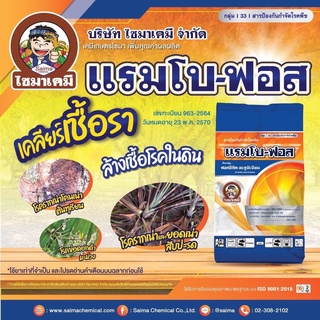 แรมโบ-ฟอส ⚡️ ฟอสอีทิล อะลูมิเนียม-Fosetyl-aluminium (1 KG ) ตัวช่วยเคลียร์เชื้อรา ล้างเชื้อโรคในดิน โรครากเน่า โคนเน่า