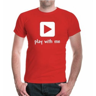 [100% Cotton] เสื้อยืดผ้าฝ้าย ระบายอากาศ พิมพ์ลายเกม Play With Me Fun สะดวกสบาย สําหรับผู้ชาย