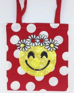 Tote Bag Handmade Smiley