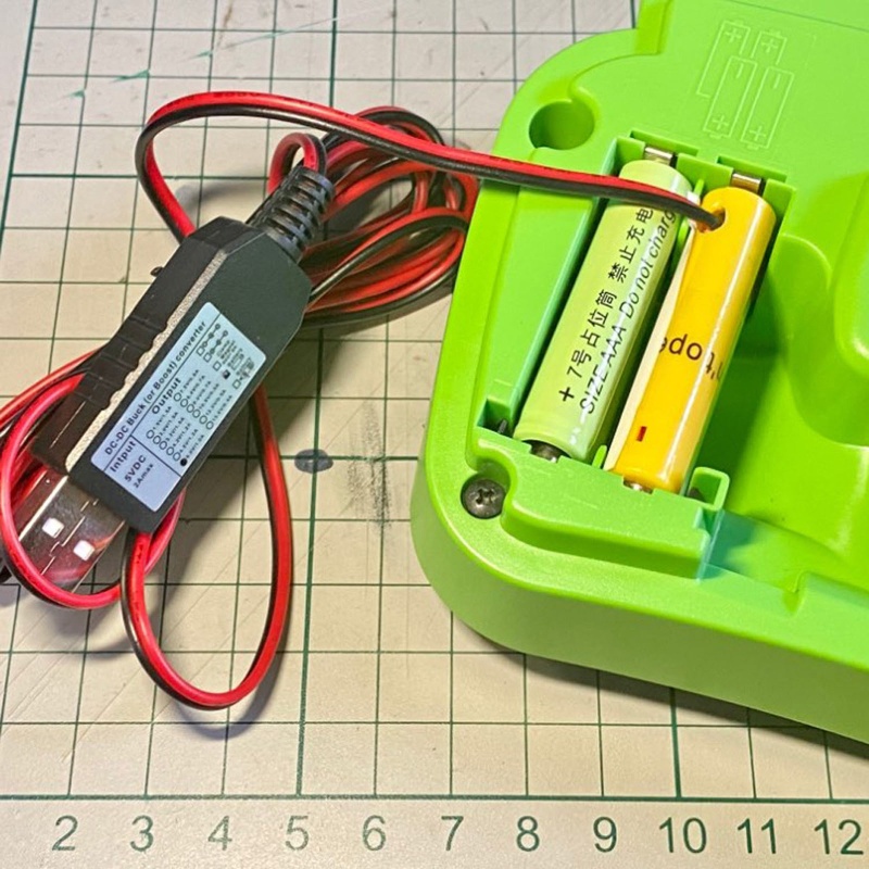 blg-2in1-5v-usb-to-3v-dual-lr6-lr03-สายเคเบิ้ลพาวเวอร์ซัพพลายแบตเตอรี่-2x-1-5v-aa-ใช้แบตเตอรี่-aa-aaa-สําหรับ-led-toys-luminara