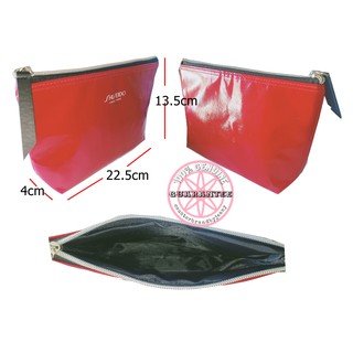กระเป๋าเครื่องสำอาง สีแดง SHISEIDO Red Pouch