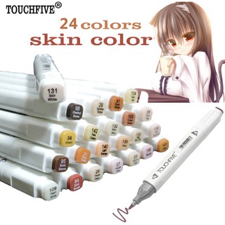 TouchFive ชุดปากกาสีมาร์คเกอร์ ตกแต่งงานศิลปะ 24 สี