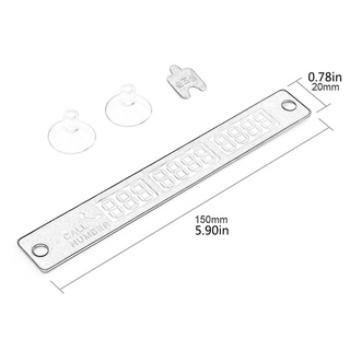 สติกเกอร์ป้ายหมายเลขโทรศัพท์ แบบเรืองแสงในที่มืด สําหรับติดตกแต่งรถยนต์