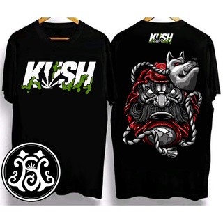 เสื้อยืดสําหรับผู้ชาย♤R.KUSH หน้าผีฟ็อกซ์ที่มีสีสันด้านหน้าออกแบบเสื้อยืด unisex/ เสื้อผ้า/ที Ng7