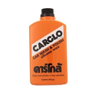 Carglo Car Wash &amp; Polish Silicone Wax คาร์โกล้ น้ำยาขัดเคลือบเงาสีรถยนต์ 454 กรัม