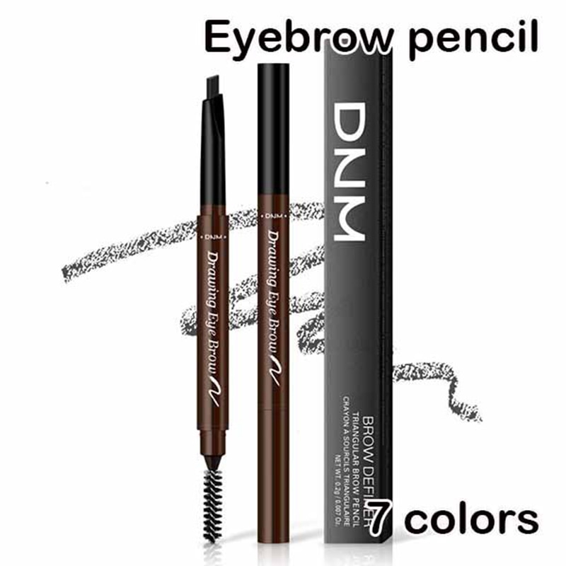 dnm-ดินสอเขียนคิ้ว-แบบสองหัว-หมุนอัตโนมัติ-กันน้ํา-สีน้ําตาล-สีดํา-7-สี