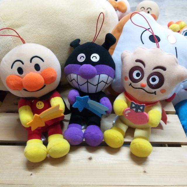 anpan-anpanman-อันปัง-อันปังแมน-baikinman-ไบกิ้นแมน-แบคทีเรียแมน-ตุ๊กตามืสองญี่ปุ่น