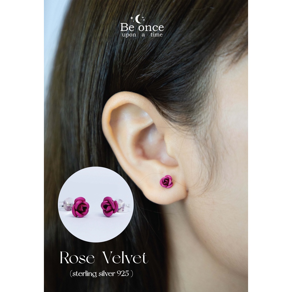 ต่างหูเงินแท้-925-รุ่น-rose-velvet