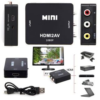 Mini ตัวแปลงสัญญาณ HDMI to AV Converter HD 1080PHDMI