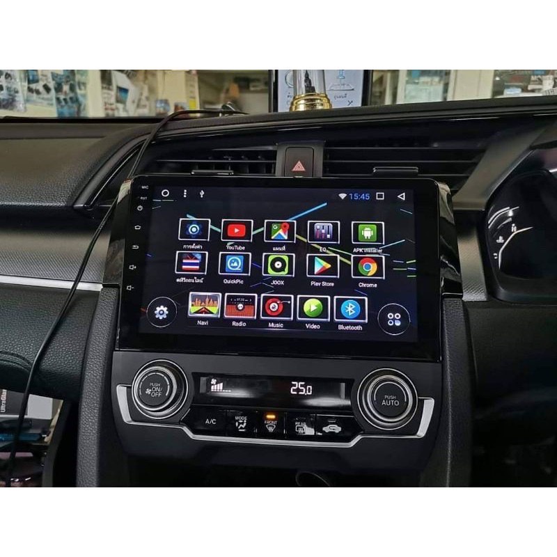 จอแอนดรอยด์-เครื่องเสียงติดรถยนต์-ตรงรุ่น-honda-civic-2018-2020-fc-fk-อุปกรณ์ครบ-android-ver-10-ram-4gb-rom-64gb