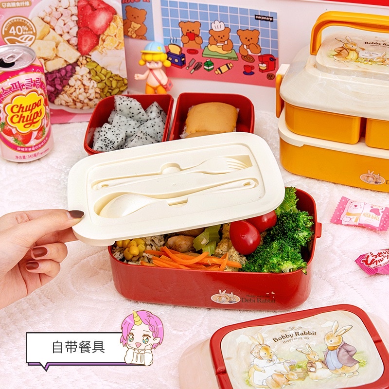 กล่องข้าว-กล่องปิ่นโตญี่ปุ่นห่อข้าว-2-ชั้น