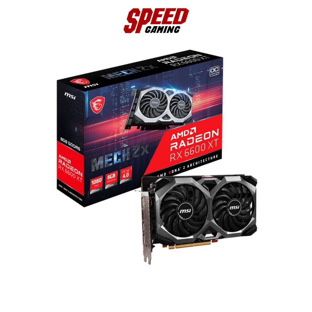 MSI VGA CARD RADEON RX6600XT MECH 2X 8GB OCV1 / By Speed Gaming ...