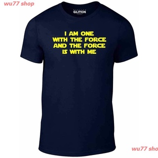 wu77 shop 2021 Newest Summer T-SHIRT I Am One With The Force T-Shirt Funny T Shirt Star Sci Fi Retro Wars Empire Tv Prin