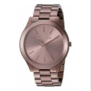 นาฬิกาข้อมือสุภาพสตรี Michael Kors Womens MK3418 Slim Runway Brown Stainless Steel Watch