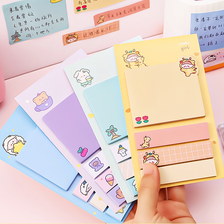 ภาพหน้าปกสินค้า︎กระดาษโน้ตกาวในตัว ติดหัวข้อ sticky note วาชิเทป Masking tape สติกเกอร์ สติ๊กเกอร์ อุปกรณ์การเรียน หมี เกาหลี พาสเทล พร้อมส่ง เครื่องเขียน เตือนความจำ โพสอิท Postit ︎UKI STATIONERY ︎PT-22 จากร้าน uki.and.co บน Shopee