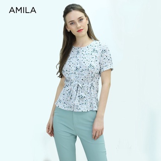 AMILA Blouse AM-B800 พีชสกิน IGPU21-4