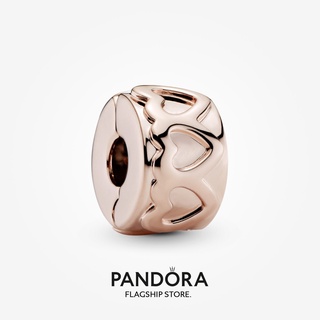 Pandora จี้รูปหัวใจ ดอกกุหลาบ ของขวัญวันเกิด สําหรับสุภาพสตรี p825