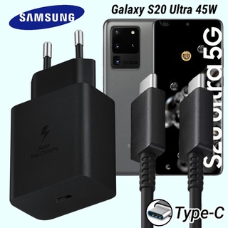 ที่ชาร์จ Samsung 45W Type-C EU ซัมซุง Galaxy S20 Ultra หัวชาร์จ Usb-C Adaptive Fast Charging สายชาร์จ ชาร์จด่วนเร็วไวแท้