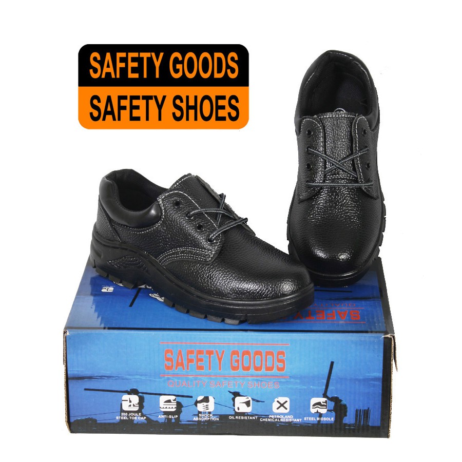 ภาพหน้าปกสินค้ารองเท้าเซฟตี้ SAFETY GOODS รุ่น 001 รองเท้าหัวเหล็ก พื้นเสริมแผ่นเหล็ก safety shoes