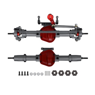 เพลาโลหะ CNC พร้อมฐานเซอร์โว สําหรับอัพเกรดรถไต่หินบังคับ 1/10 Axial SCX10 RC4WD D90
