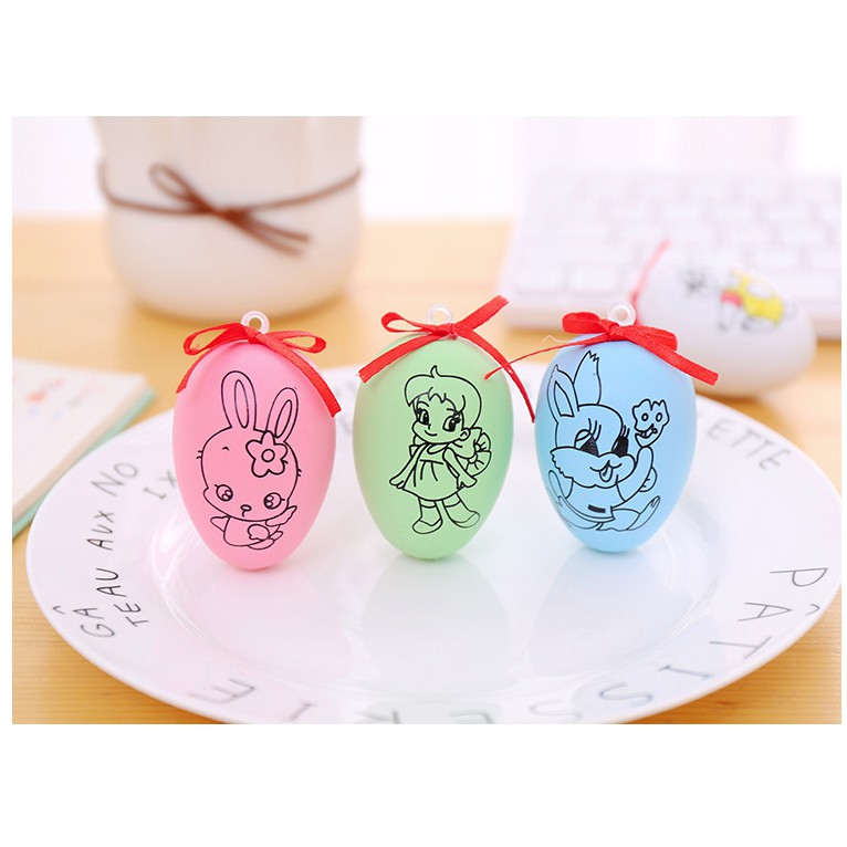 ไข่ระบายสี-คละสี-คละลาย-egg-painting