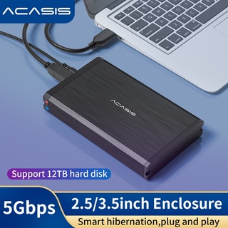 Acasis 2.5 / 3.5 นิ้ว HDD SSD SATA USB3.0 ไปยัง SATA HDD Docking Station สําหรับ HDD / SSD รองรับ UASP และ 8TB HDD Enclosure