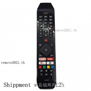 ใหม่ รีโมตคอนโทรล RC43141 สําหรับ Hitachi TV 24HB21T65U 32HB26T61UA 43HB26T72U 43HK25T74U พร้อมปุ่ม Netflix Youtube Fplay