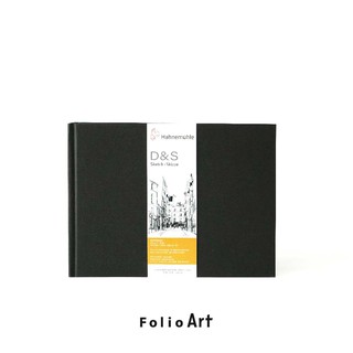 FOLIO ART : สมุดวาดภาพ Hahnemühle sketchbook D&amp;S a5 landscape ขนาด A5 แนวนอน กระดาษ 140 แกรม มี 160 หน้า 80 แผ่น 8570119