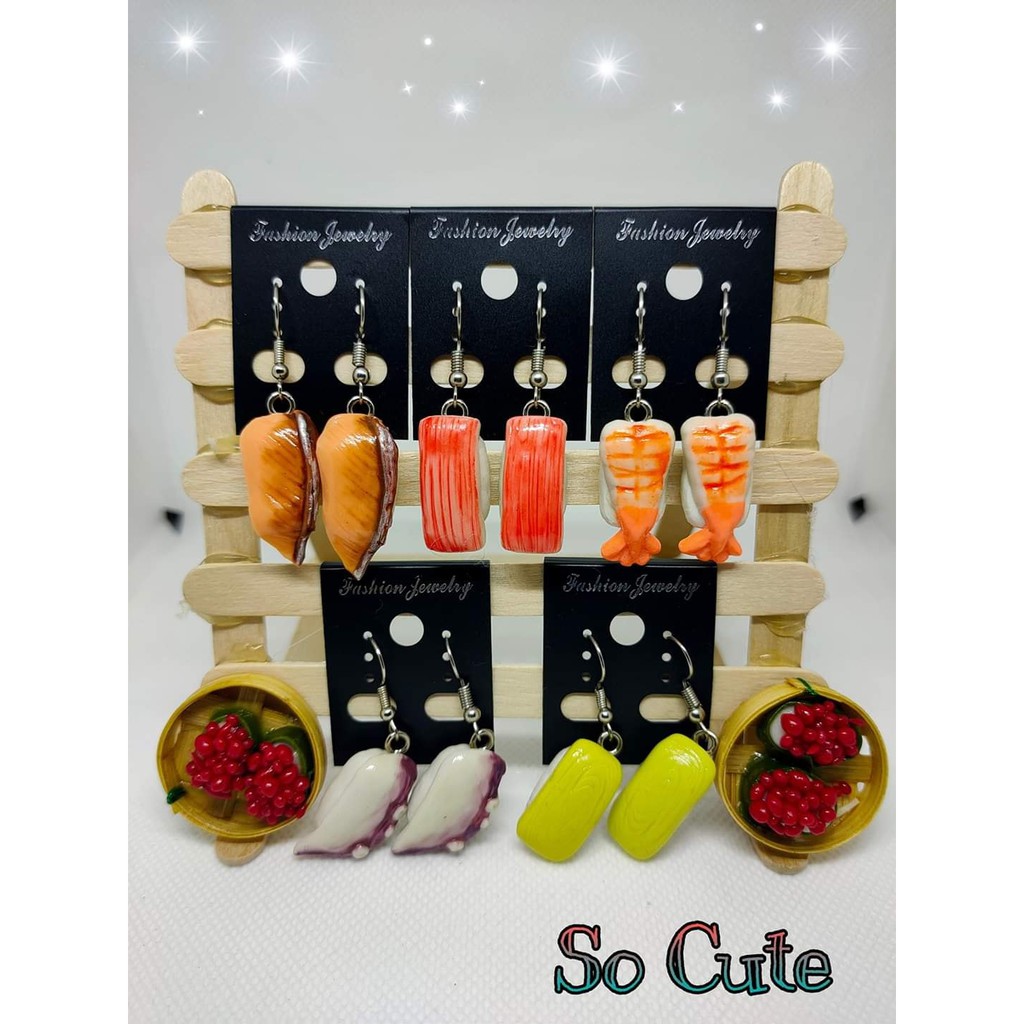 เครื่องประดับแฟชั่นสตรี-ต่างหูแฟชั่น-ต่างหูเรซิ่น-ต่างหูมินิมอล