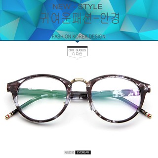 Fashion แว่นตากรองแสงสีฟ้า 2982 C-6 ลายกละสีดำตัดทอง ถนอมสายตา