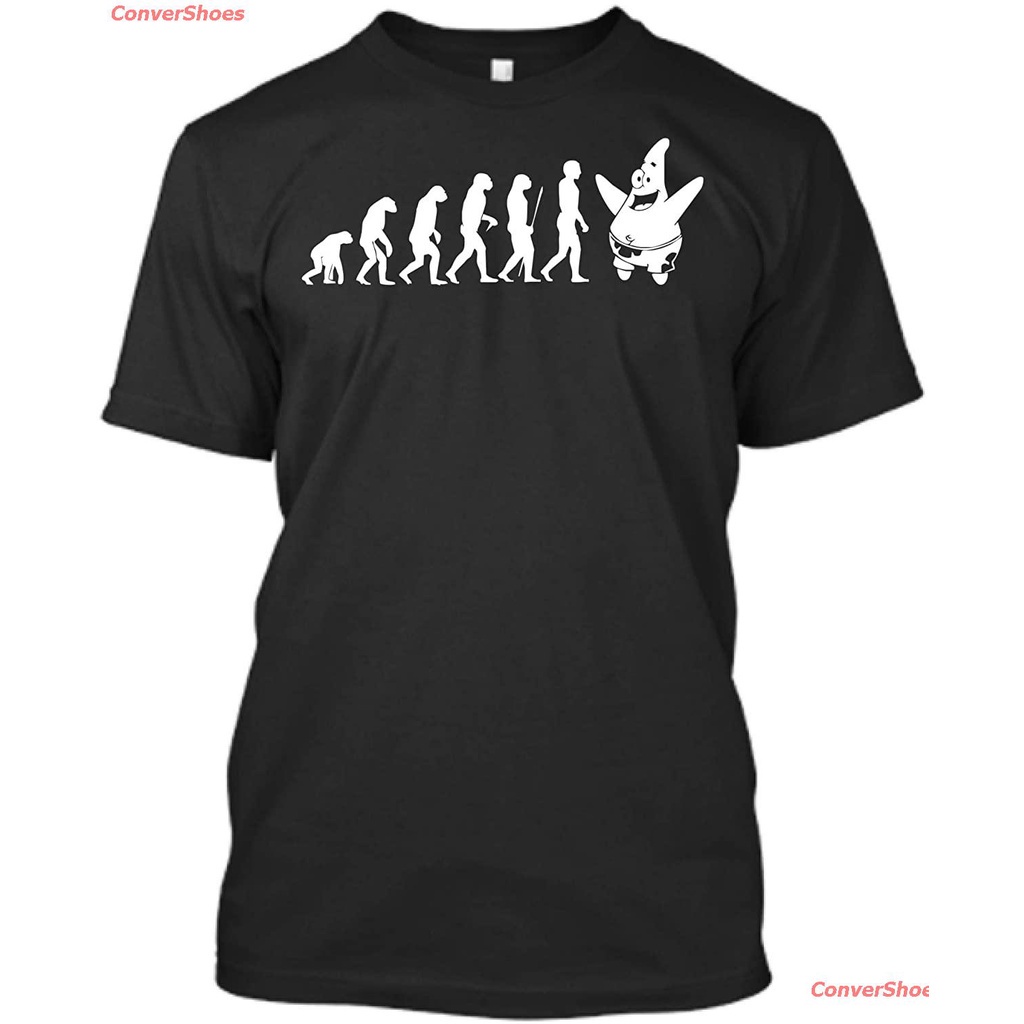 เสื้อยืดลำลอง-hakha-store-evolution-patrick-star-spongebob-schwammkopf-tv-kult-usa-kinder-child-evolution-patrick-star-s