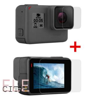 [LCD Film + Lens Film] ฟิล์มกันรอยหน้าจอสําหรับ Gopro Hero 7 6 5 Go Pro