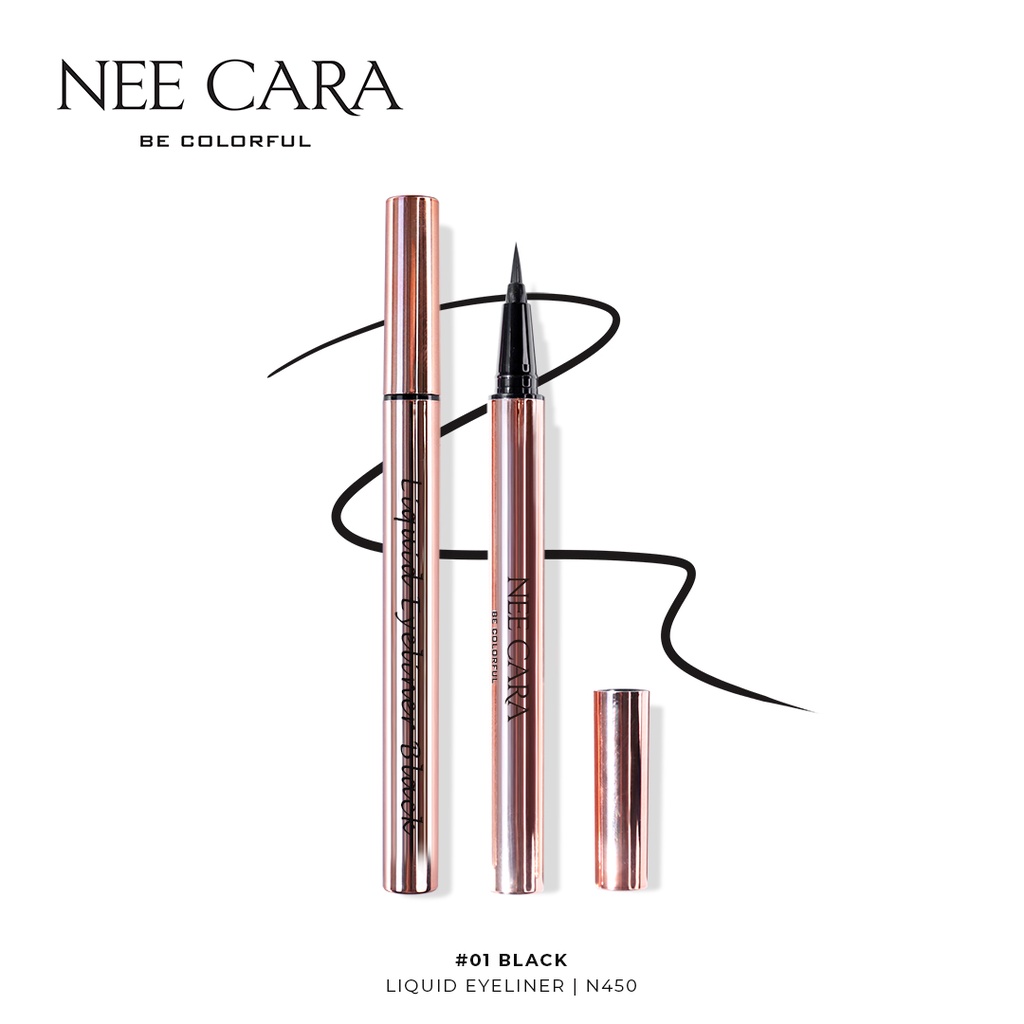 อายไลเนอร์-กันน้ำ-กันเหงื่อ-nee-cara-นีคาร่า-eyeliner-waterproof-n450