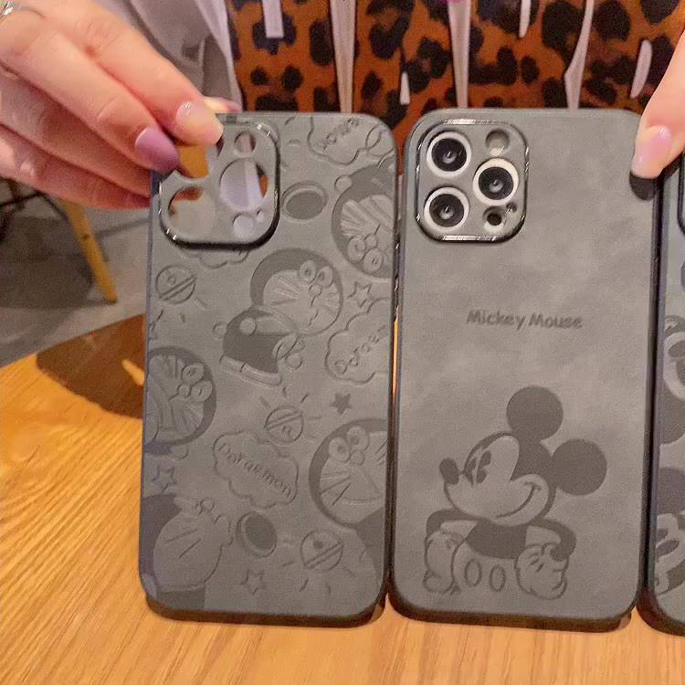 ขายดี-เคสโทรศัพท์มือถือหนัง-ลายมิกกี้-โดราเอมอน-สําหรับ-iphone-14-series