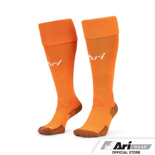 ARI ELITE FOOTBALL LONG SOCKS - ORANGE/WHITE ถุงเท้ายาว อาริ อีลิท สีส้มอ่อน