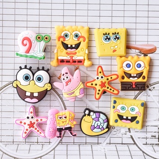 ภาพหน้าปกสินค้าการ์ตูน Patrick Star SpongeBob jibitz สําหรับ crocks น่ารัก crocks jibitz Charm Pins อุปกรณ์ตกแต่งรองเท้าสําหรับเด็ก ที่เกี่ยวข้อง