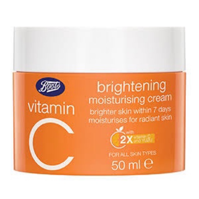boots-vitamin-c-brightening-moisturising-cream-50-ml-บู้ทส์ครีมวิตามินซี-ตัวดัง-เพื่อผิวกระจ่างใส-รอยสิวดูจางลง